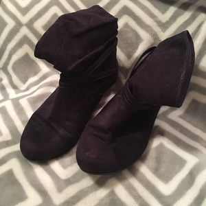 Lower East Side Purple Ankle Boots